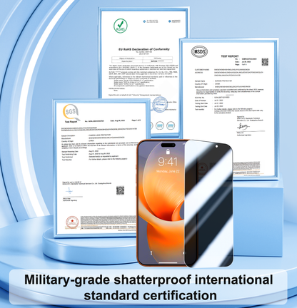 QHOHQ [1-Second Auto-Install] 3 Pack Privacy Screen Protector for iPhone 17 Pro Max + 1 Set Camera Lens Protector, 25° Anti Spy Tempered Glass, [12FT Military Grade Shatterproof], Case Friendly