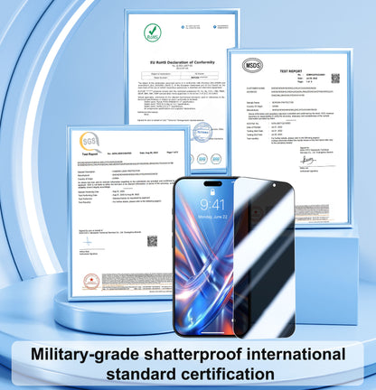 [1-Second Auto-Install] QHOHQ 3 Pack Privacy Screen Protector for iPhone Air+3 Pack Camera Lens Protector,25° Anti Spy Tempered Glass for iPhone 17 Air,[12FT Military Grade Shatterproof],Case Friendly