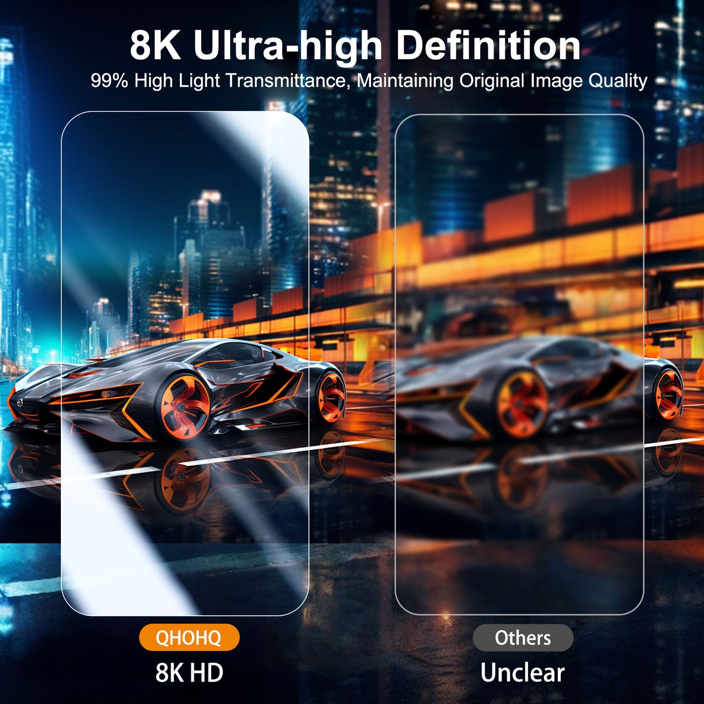 [1-Second Auto-Install] QHOHQ 3 Pack Screen Protector for iPhone 17 Pro + 1 Set Camera Lens Protector, 9H+ Shatterproof Tempered Glass, [12FT Military Grade Protection], Anti-Fingerprint,Case Friendly